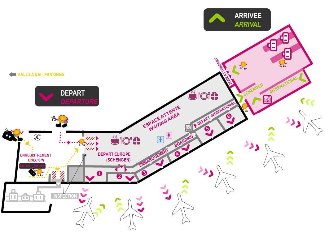 mapa de Burdeos hall 